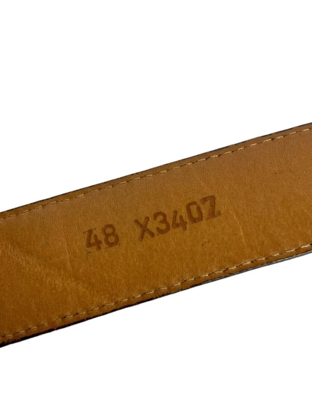 Onyx by Brighton Mens Ranger Belt Sz 48 Brown Leather Moc Croc Silvertone Buckle